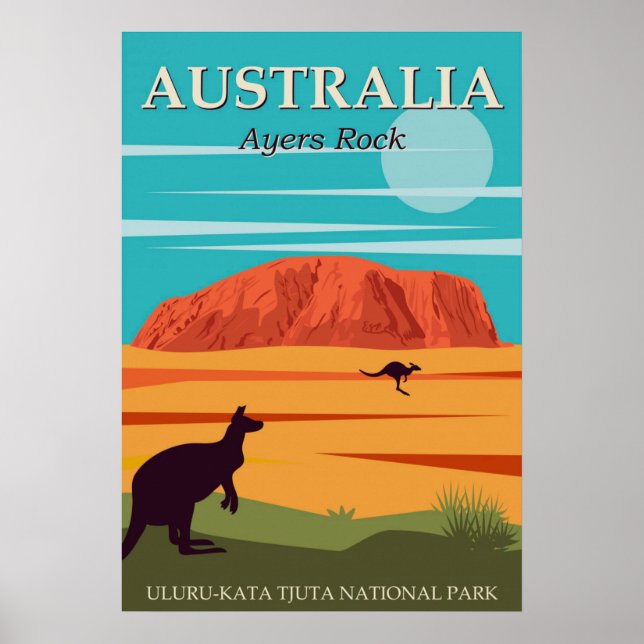 Australia Ayers Rock, Uluru-Kata Tjuta National Poster (Front)