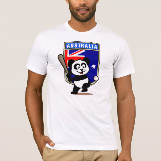 Australia Baseball Panda (light shirts) T-Shirt