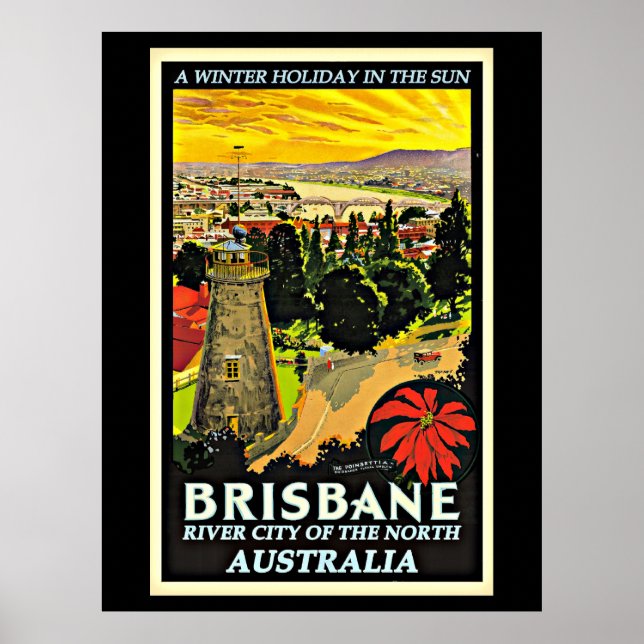 Australia-Brisbane, a Winter Holiday in the Sun Po Poster (Front)
