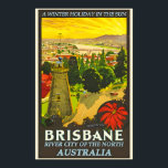 Australia Brisbane Travel Poster<br><div class="desc">Bring the beauty and adventure of global destinations into your space with our vibrant travel posters. Each poster captures the essence of iconic cities, serene landscapes, and cultural landmarks, offering a window to the world from the comfort of your home. Printed on premium paper with rich, fade-resistant colours, these posters...</div>