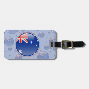 Australia Bubble Flag Luggage Tag