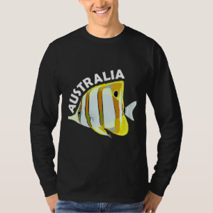Australia Butterfly Fish Tropical Coral Marine Ani T-Shirt
