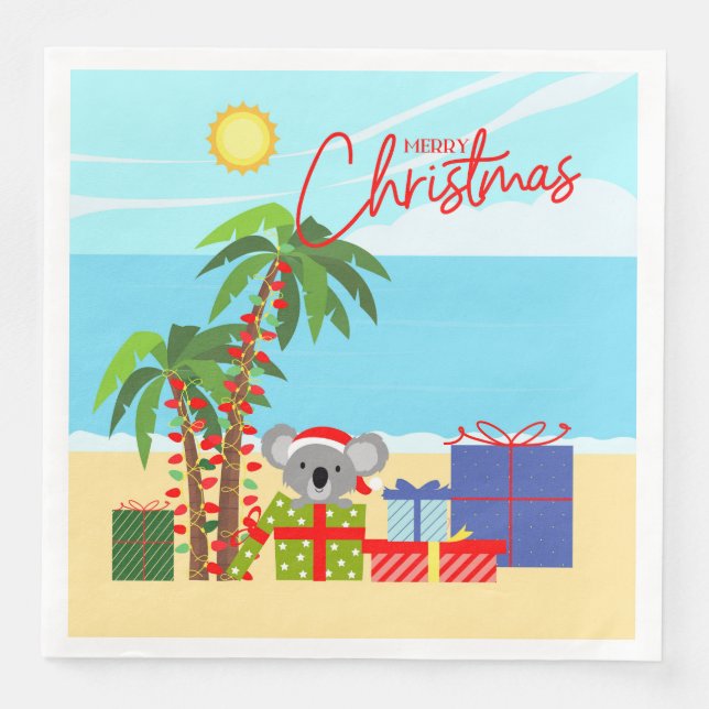 Australia Christmas Napkin (Front)