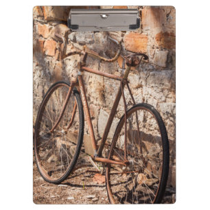 Australia, Clare Valley, Sevenhill, old bicycle Clipboard