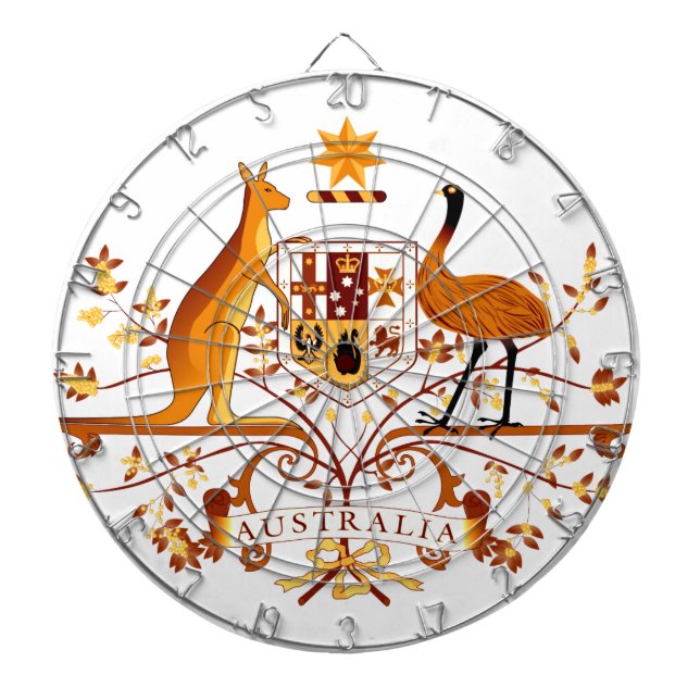 Australia COA Brown Dartboard (Front)