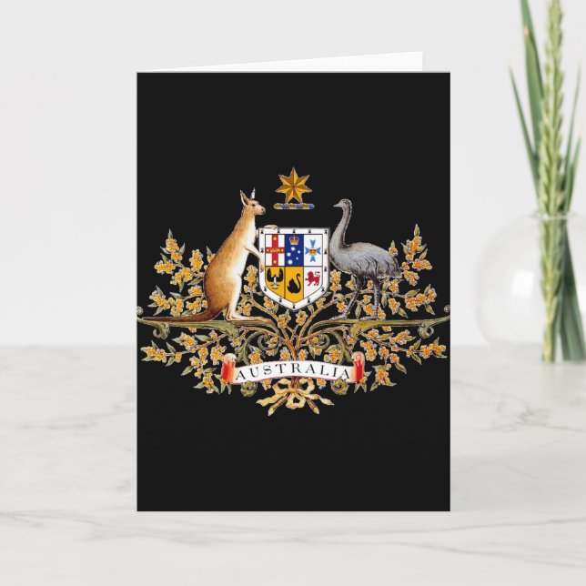 Australia Coat of Arms Card (Front)