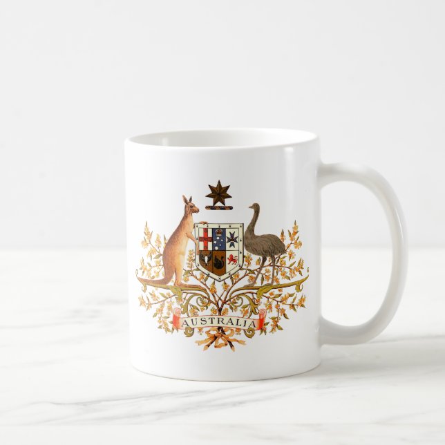 australia coat of arms coffee mug (Right)