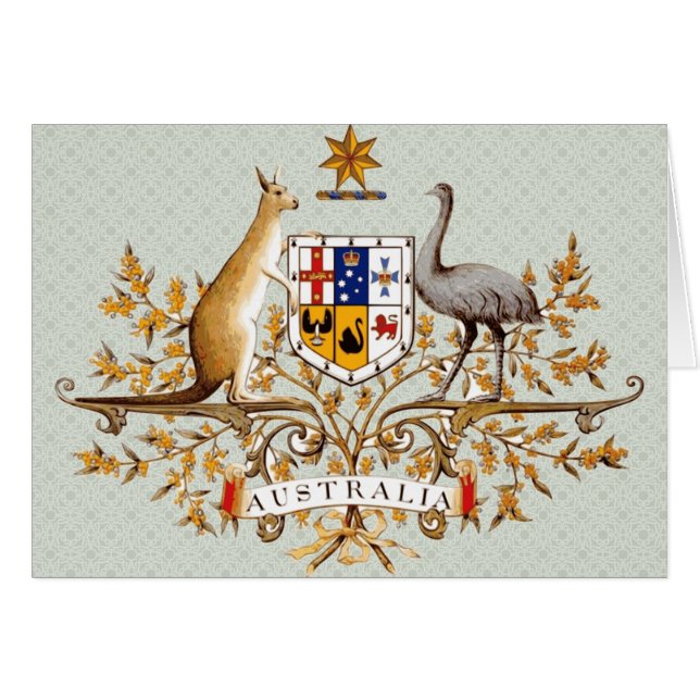 Australia Coat of Arms detail (Front Horizontal)