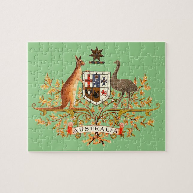 australia coat of arms jigsaw puzzle (Horizontal)