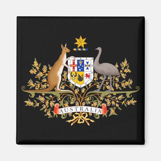 australia coat of arms magnet (Front)