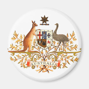 australia coat of arms magnet