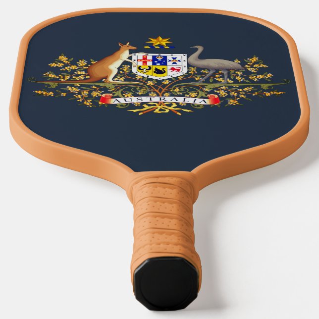 Australia Coat of Arms Pickleball Paddle (Laydown)