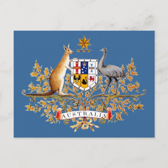 Australia Coat of Arms Postcard (Front)