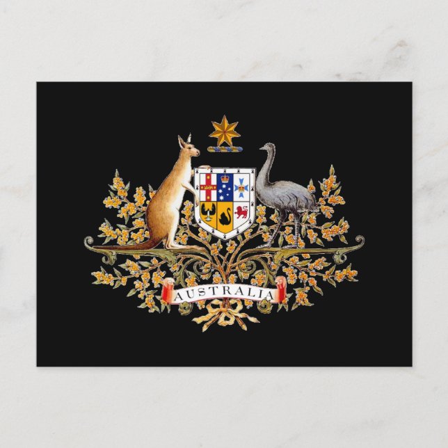 Australia Coat of Arms Postcard (Front)