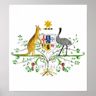 Australia Coat Of Arms Poster