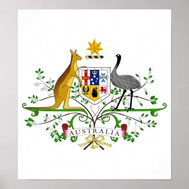 Australia Coat Of Arms Poster (Front)