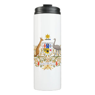 australia coat of arms thermal tumbler