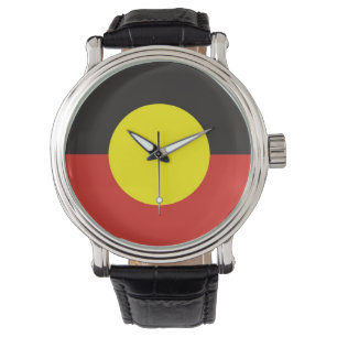 australia country aboriginal people ethnic flag watch