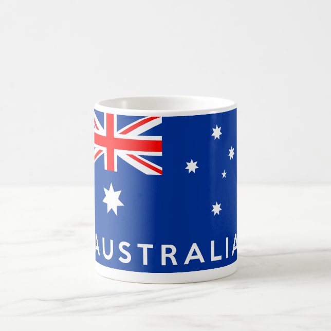 australia country flag symbol name text coffee mug (Center)