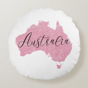 Australia Country Shining Colour Round Cushion