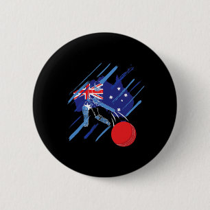 Australia Cricket Fan Or Player  6 Cm Round Badge