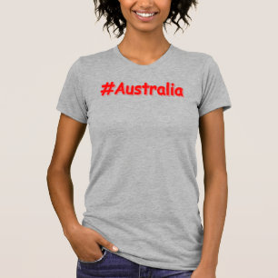 "#Australia" Cute Design. Buy Now T-Shirt