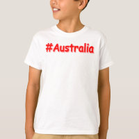 "#Australia" Cute Design. Buy Now T-Shirt