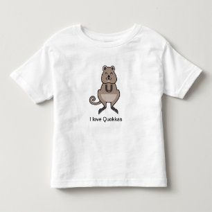 Australia - Cute  I love QUOKKAS - Wildlife -  Toddler T-Shirt