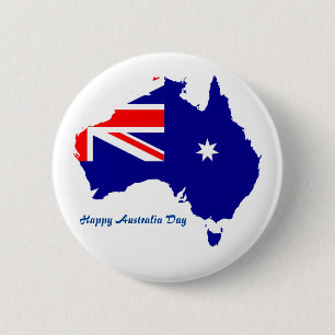 Australia Day 6 Cm Round Badge