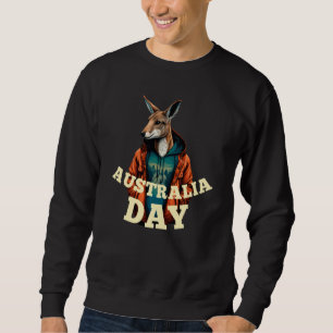Australia Day  Australian Kangaroo Vintage Sweatshirt