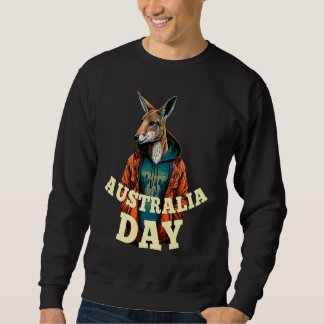 Australia Day   Australian Kangaroo Vintage Sweatshirt