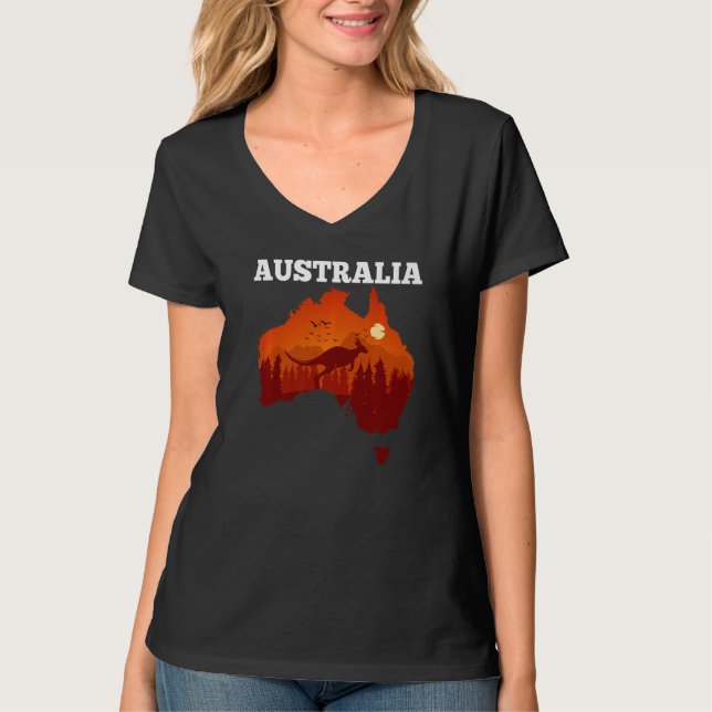 Australia Day   Australian Map Flag Patriotic  1 T-Shirt (Front)