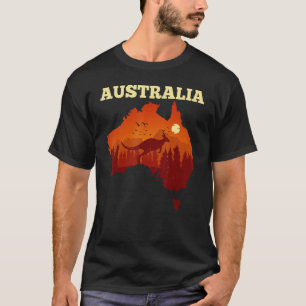 Australia Day   Australian Map Flag Patriotic T-Shirt