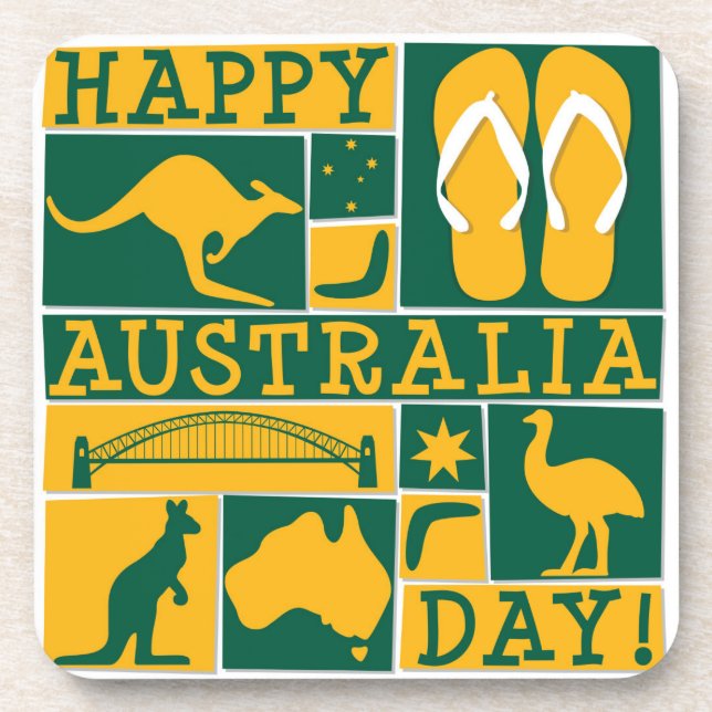 Australia Day Coaster (Front)