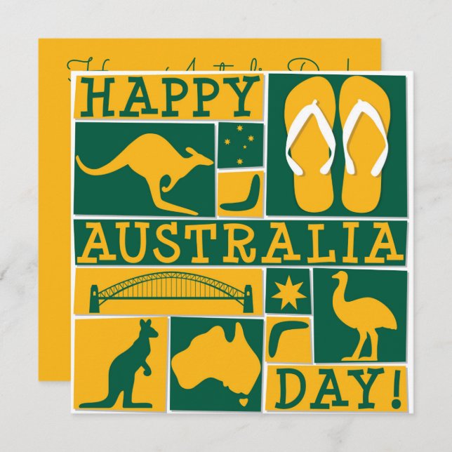 Australia Day Invitation (Front/Back)