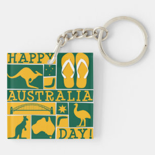 Australia Day Key Ring