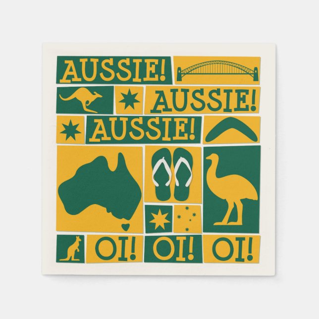 Australia Day Napkin (Front)