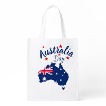 Australia Day Red Blue and White