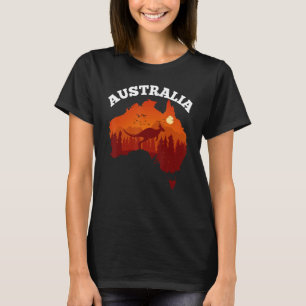Australia Day Shirt Funny Australian Map Flag Patr