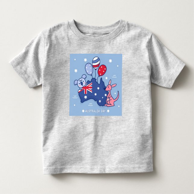 Australia Day Tees for kids and Adults (Front)