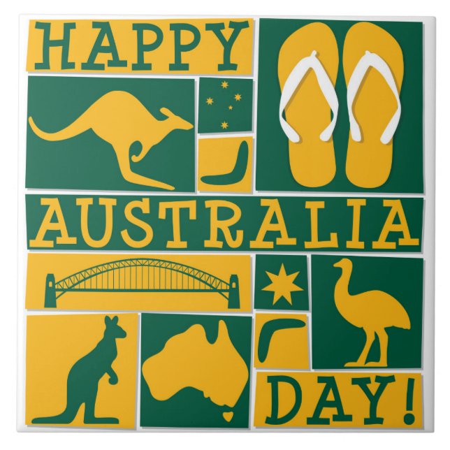 Australia Day Tile (Front)