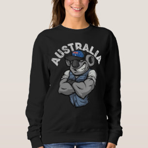 Australia Day Toddler Koala Australian Flag Sweatshirt