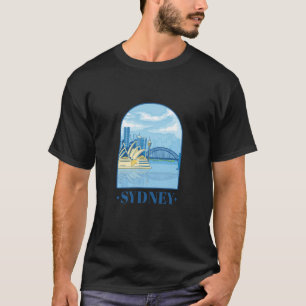 Australia Day  Tourists Australian Retro Happy Tra T-Shirt
