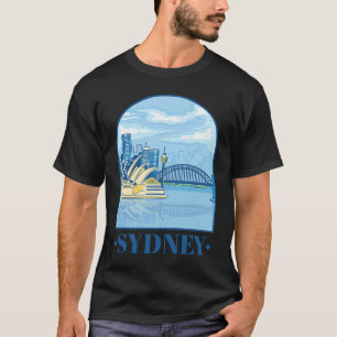 Australia Day Tourists Australian Retro Happy Tra T-Shirt