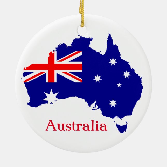 Australia Design Ceramic Tree Decoration (Back)