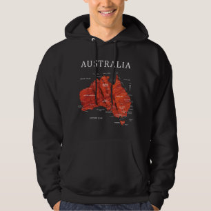 AUSTRALIA DETAILED MAP HOODIE
