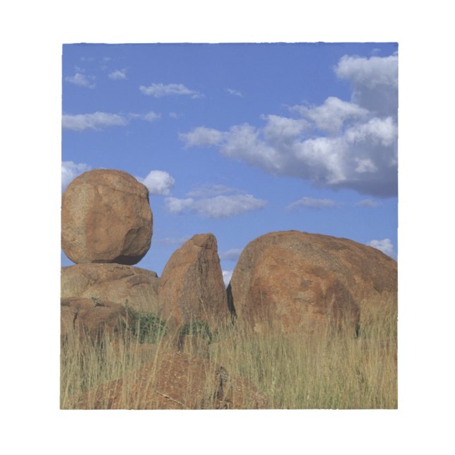 Australia, Devil's Marbles. Spherical sandstone Notepad (Front)
