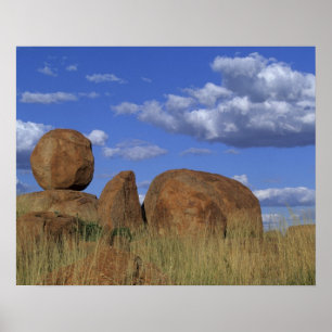 Australia, Devil's Marbles. Spherical sandstone Poster