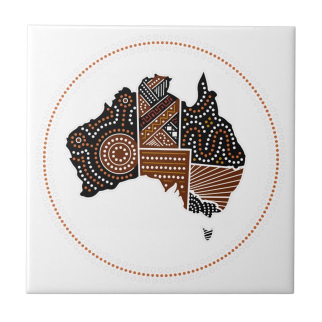 Australia dotted map tile (Front)