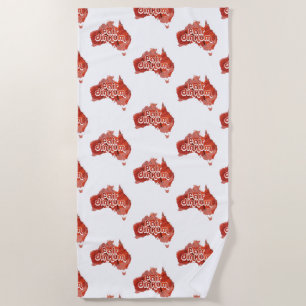 AUSTRALIA FAIR DINKUM BEACH TOWEL